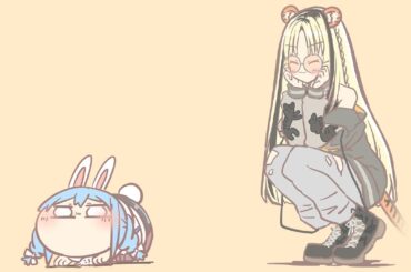 【コラボ】後輩となかよくなれるかな【ホロライブ/兎田ぺこら/虎金妃笑虎】