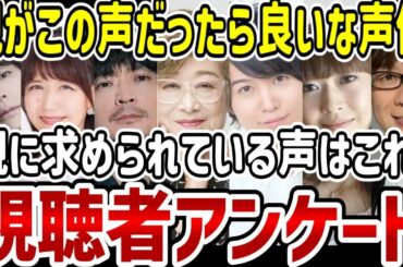 【視聴者アンケート】親がこの声だったら良いな声優【結果発表】