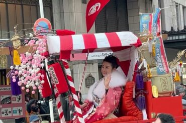 【意外と知らない「宝恵かご行列」撮影タイムを終え、なんば広場から今宮戎神社へ向かう】#今宮戎神社福娘#松竹座#曾我廼家いろは#NHK朝ドラ#松井玲奈#十日えびす#えべっさん