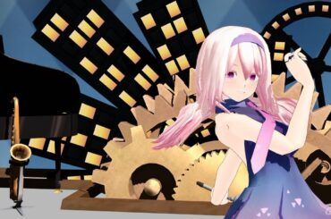 【試作Ⅳ】かんなぎOP「motto☆派手にね!」カバー：NEUTRINOセブン＆メロウ / 動く系MMDステージ初いじり