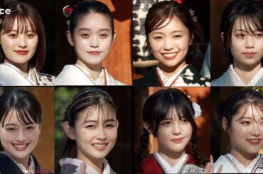 髙石あかり＆大原優乃＆松尾そのま＆上坂樹里らエイベックス美女８人が晴れ着姿で抱負