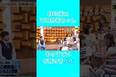 【日向坂】富田鈴花ちゃん腹ペコすぎてお腹がすごい音で鳴っちゃう！！ #shorts #日向坂46 #富田鈴花 #すーじー