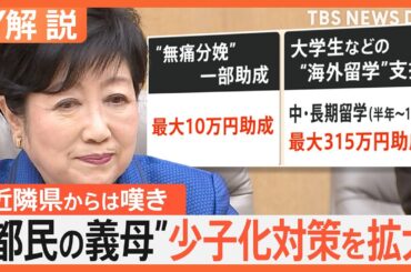 「課題を爆速で解決」東京・小池知事、無痛分娩の助成に続き…少子化対策を拡大　背景には何が？【Nスタ解説】｜TBS NEWS DIG