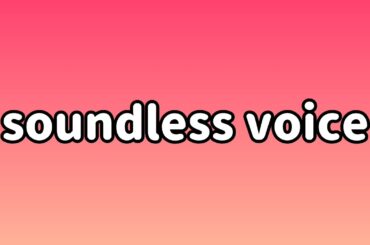 🎶サウンドレスボイス