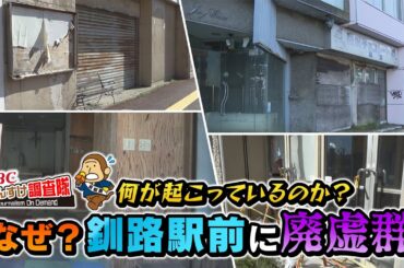 【なぜ？】釧路駅前に廃墟群！釧路市で今何が起こっているのか？ビルは今どうなっているのか？街を蝕む影に迫ります！・・・【もんすけ調査隊】（今日ドキッ！2024年11月15日放送)