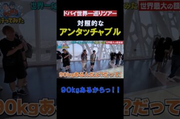 めちゃ怖がりなザキヤマと怖いもんなしの柴田 #shorts #バラエティ #アンタッチャブル #アンタッチャブルの早速行ってみた #ドバイ #ザキヤマ #柴田英嗣