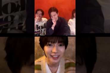 Kikuchi Fuma 菊池風磨/久間田琳加/杢代和人　instagram live インスタライブ 2024/10/12