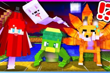 カラダがどんどん日本の妖怪に変身していくマインクラフト？！😱💀『都市伝説サバイバル』【まいくら・Minecraft】よろずや🍭