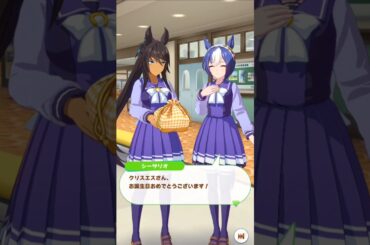 [ウマ娘]クリスエスの為に誕生日お祝い弁当をプレゼントするシーザリオ(史実夫婦の二人)