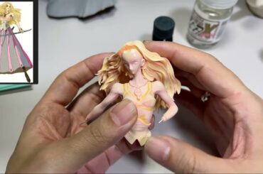 F.S.S. クリスティン・V製作06瞳塗装【模型製作&雑談】#ファイブスター物語