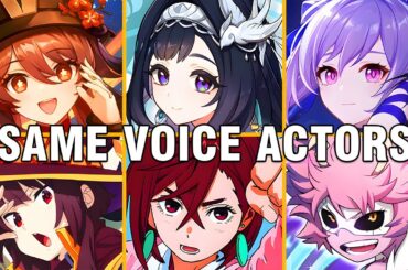 Genshin Impact All Liyue Characters Japanese Dub Voice Actors Seiyuu Same Anime Characters