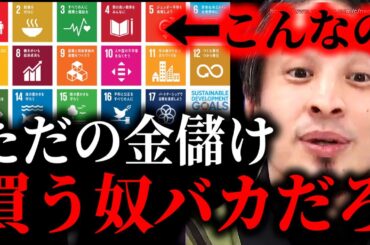 【SDGs】「コイツらまじ偽善者だわ、金儲けたいだけ」「こんなの信じる奴バカだろ」【ひろゆき/論破　切り抜き】