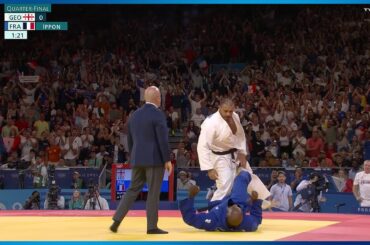 【柔道男子】ありえない！あわや乱闘寸前の大暴挙！ジョージア選手が絶対王者リネールにつかみかかる｜パリオリンピック 柔道男子100キロ超級準々決勝