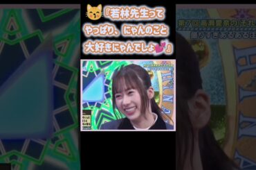 【日向坂46】やっぱり、若林先生はたまにゃんのことがお気に入り♪ ＃日向坂で会いましょう ＃石塚瑶季＃オードリー若林 ＃shorts