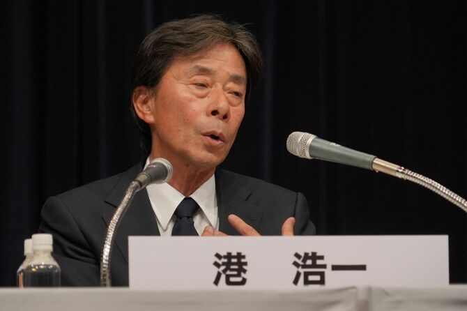 フジテレビジョン代表取締役社長・港浩一氏（2025年1月27日時点）