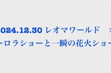 2024.12.30 レオマワールド　オーロラショーと一瞬の花火ショー