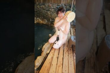 黒川温泉 お湯かけ♪