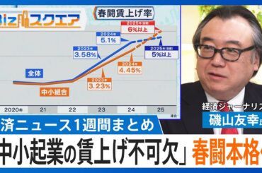 知っておきたい経済ニュース1週間 2/1(土)　沖縄・大型テーマパーク7月25日開業/“中小企業の賃上げ不可欠”春闘が本格化/政府 備蓄米放出で方針転換 など【Bizスクエア】