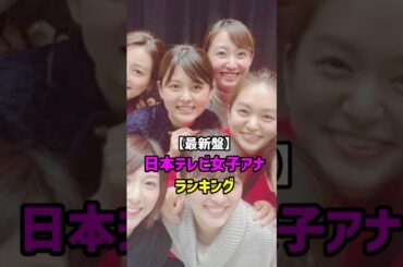 【最新盤】日本テレビ女子アナ美女ランキング　TOP10　#shorts #アナウンサー #女子アナ #人気