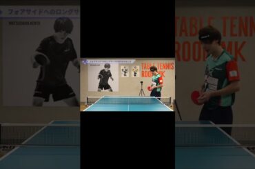 フォアサイドへロングサーブを出すときのポイント【ワンポイントレッスン#126】#shorts