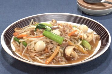 【3分クッキング公式】豚こまのとろみ野菜炒め