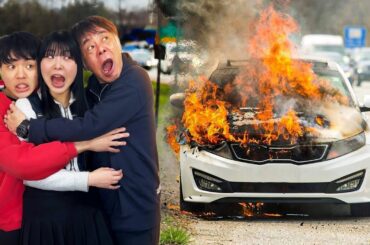 家族と車中泊したら火事になりました。消防車が緊急出動…父はガチで実家を追い出される