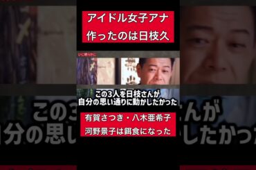アイドル女子アナを作ったのは日枝久。有賀さつき、八木亜希子、河野景子が餌食に😱#フジテレビ #切り抜き #中居正広