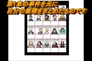 【人狼ゲーム風】１章終わって私の推理の整理！！part4.5【探偵撲滅】【switch版】【ネタバレ注意】