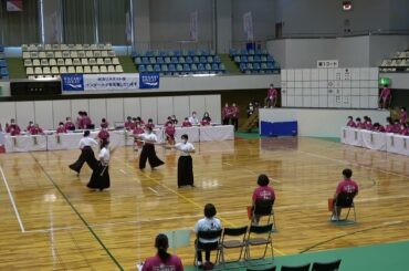 2021年IH なぎなた 演技決勝 準々決勝 内藤日満璃・辰野心音 会津学鳳(福島) vs 下地花南・比嘉七美 知念(沖縄)