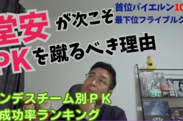 堂安がフライブルクでPKキッカーに名乗り出るべき理由。自身と日本代表の将来のために！ブンデスリーガのチーム別PKランキング。9本連続ケインの凄さ。