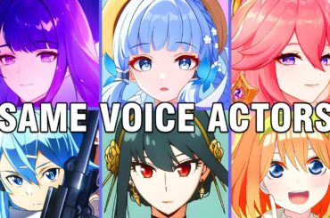 Genshin Impact All Inazuma Characters Japanese Dub Voice Actors Seiyuu Same Anime Characters