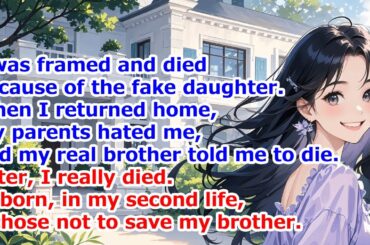 I died,framed by the fake daughter.Parents hated me,bro wished me dead.Reborn,I not to save them.