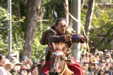 こんなに違う！日本とモンゴルの流鏑馬　両国の競演は「最初で最後でしょう」　福岡市の神社で披露