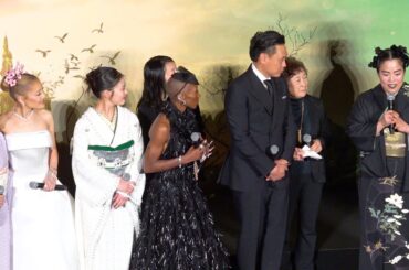 アリアナ・グランデ、イベント来日でゆりやんと異文化交流　コントさながらの雰囲気にキャスト陣が大爆笑　映画『ウィキッド ふたりの魔女』ジャパンプレミアイベント