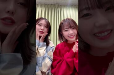 口にチョコが付いてないか気にする千本木彩花とそれを白い顔で見ている高田憂希 #shorts