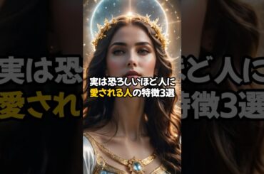 実は恐ろしいほど人に愛される人の特徴３選 #shorts #言霊 #スピリチュアル #引き寄せ #愛される #愛