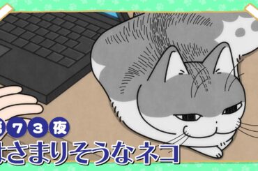 アニメ『夜は猫といっしょ』第73夜「はさまりそうなネコ」