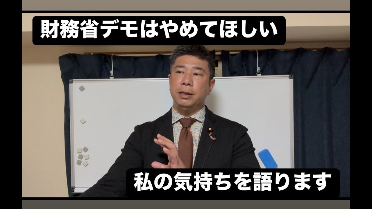 財務省デモはやめてほしい私の気持ちを語ります 財務省デモはやめてほしい私の気持ちを語ります