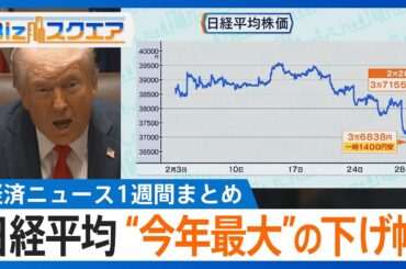 知っておきたい経済ニュース1週間 103万円の壁 与党「160万円」に引き上げ/日経平均1100円安 今年最大の下げ幅【Bizスクエア】
