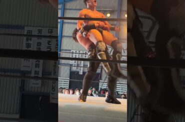 払い腰からのジャーマンにビッグブーツで返す！！