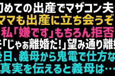 【スカッとする話】出産を控える私に義母大好きのマザコン夫「母さんも立ち会うから」私「嫌に決まってるでしょ！」→数日後、真実を知った義母が凸してきて…【修羅場】【朗読】【総集編】