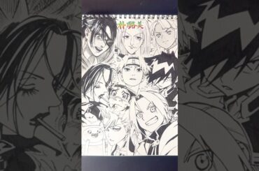 Drawing characters!!🔥(CV: 朴璐美)  #朴璐美 #声優 #一発描き