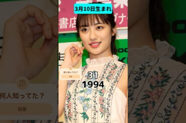 3月10日生まれの有名人12選 #誕生日おめでとう