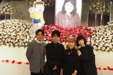 大原乃梨子さんのお別れ会に新旧のドラえもん一家が出席し、しずかちゃん役の野村道子さんは涙をこらえきれず「私だけが残ってしまった」と語った。