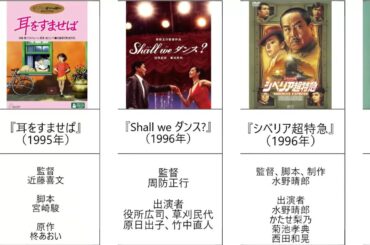 （平成）懐かしの90年代映画（邦画）氷河期世代に刺さる