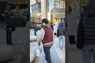 麻布台ヒルズでテレビのロケが!