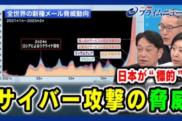 【日本が“標的”…】サイバー攻撃の脅威 小野寺五典×久江雅彦×増田幸美 2025/03/21放送＜前編＞