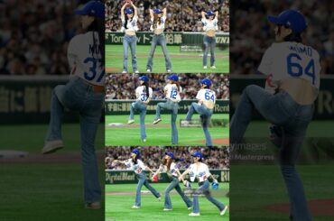 ミサモ、揃いまくりな始球式の写真【MISAMO】#misamo #sana #momo #mina #サナ #モモ #ミナ #twice