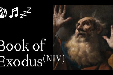 Full Book of Exodus with Fireplace Sounds for Sleeping | Black Screen Bible Reading