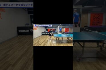 ミドルへのロングサーブに対するレシーブ【ワンポイントレッスン#133】#shorts